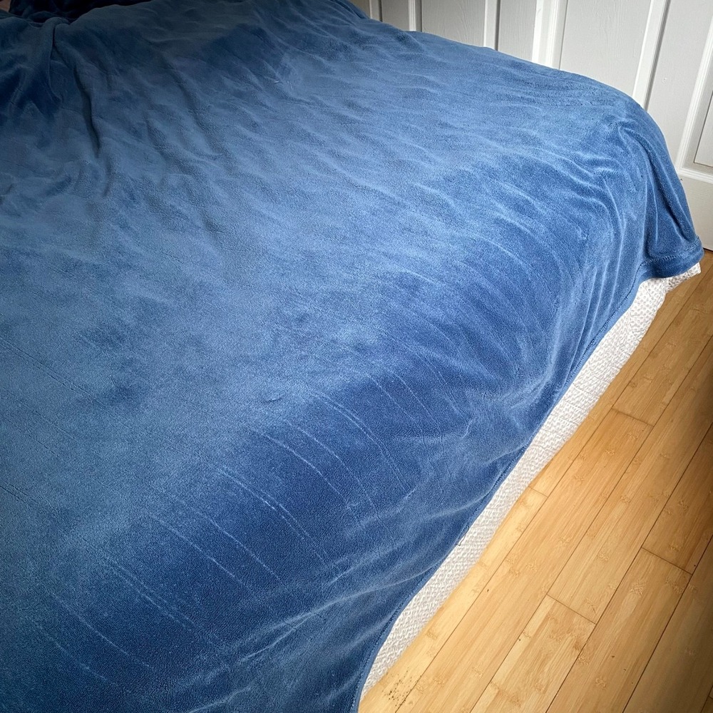 Biddeford Electric Blanket King Blue Heated Cover Dual Control Microplush, Fine! - Picture 2 of 8